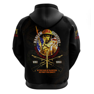 Harlem Hellfighters 369th Infantry Regiment Zip Hoodie Fight for Dignity WWII - African Pride