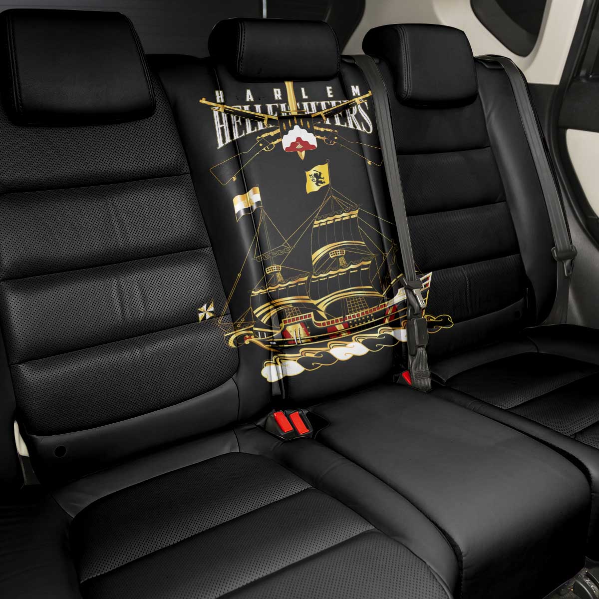 Harlem Hellfighters Back Car Seat Cover 369th Regiment Legacy at Sea - African Pride