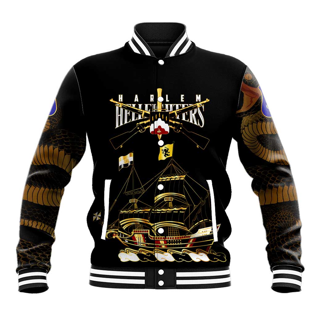 Harlem Hellfighters Baseball Jacket 369th Regiment Legacy at Sea - African Pride