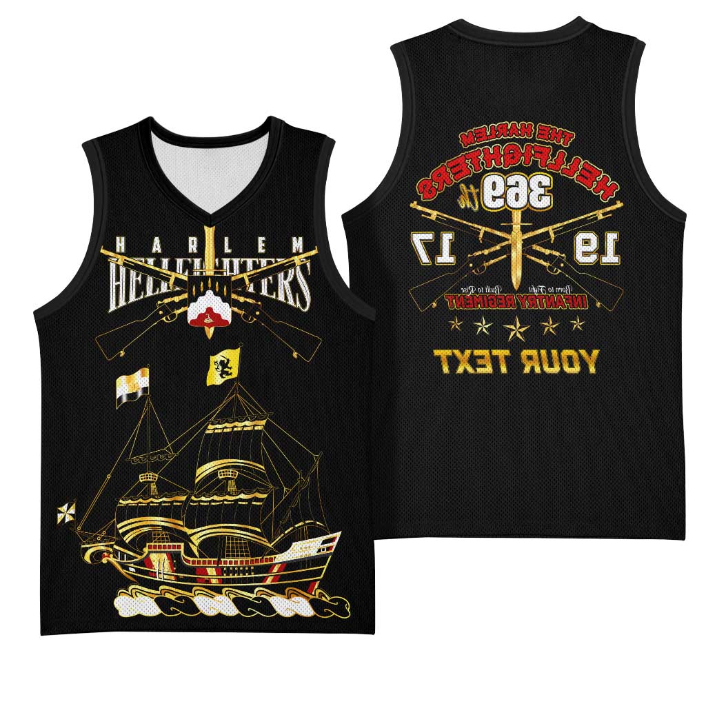 Harlem Hellfighters Basketball Jersey 369th Regiment Legacy at Sea - African Pride