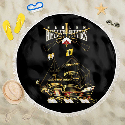 Harlem Hellfighters Beach Blanket 369th Regiment Legacy at Sea - African Pride