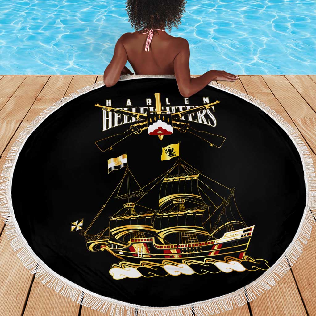 Harlem Hellfighters Beach Blanket 369th Regiment Legacy at Sea - African Pride