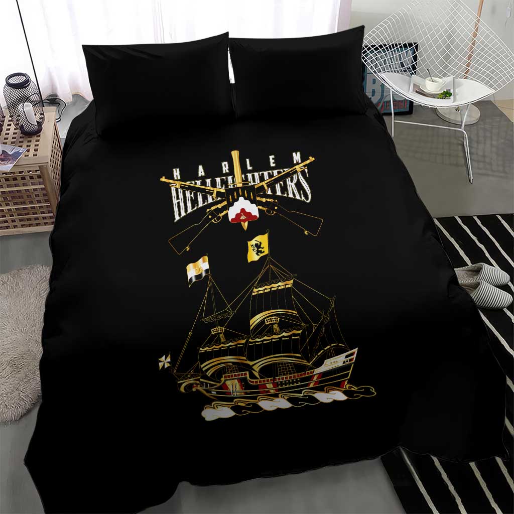 Harlem Hellfighters Bedding Set 369th Regiment Legacy at Sea - African Pride