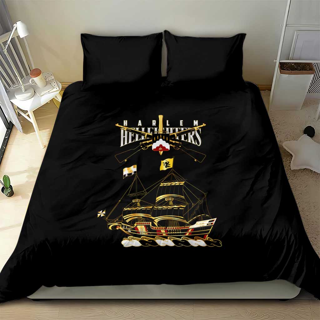 Harlem Hellfighters Bedding Set 369th Regiment Legacy at Sea - African Pride