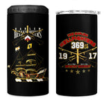 Harlem Hellfighters 4 in 1 Can Cooler Tumbler 369th Regiment Legacy at Sea - African Pride