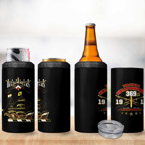 Harlem Hellfighters 4 in 1 Can Cooler Tumbler 369th Regiment Legacy at Sea - African Pride