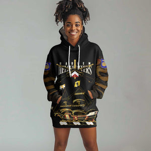 Harlem Hellfighters Hoodie Dress 369th Regiment Legacy at Sea - African Pride