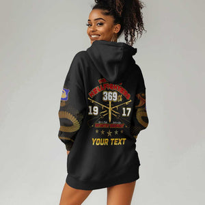 Harlem Hellfighters Hoodie Dress 369th Regiment Legacy at Sea - African Pride