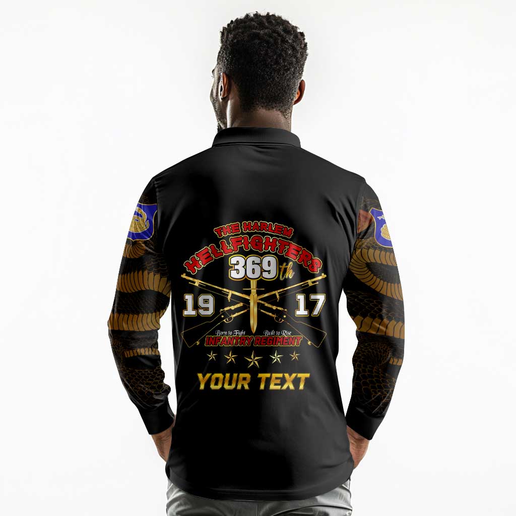 Harlem Hellfighters Long Sleeve Polo Shirt 369th Regiment Legacy at Sea - African Pride