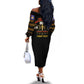 Harlem Hellfighters Off The Shoulder Long Sleeve Dress 369th Regiment Legacy at Sea - African Pride