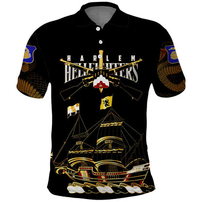 Harlem Hellfighters Polo Shirt 369th Regiment Legacy at Sea - African Pride