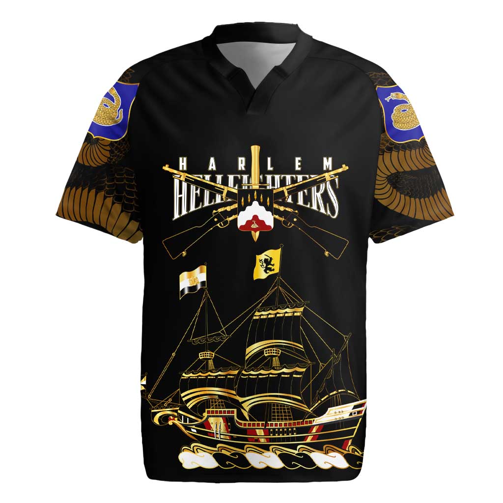 Harlem Hellfighters Rugby Jersey 369th Regiment Legacy at Sea - African Pride