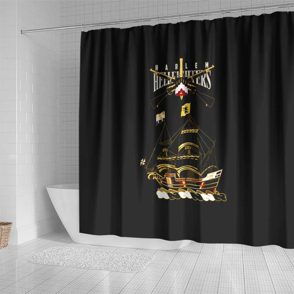Harlem Hellfighters Shower Curtain 369th Regiment Legacy at Sea - African Pride