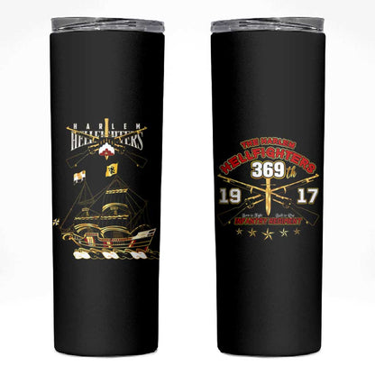 Harlem Hellfighters Skinny Tumbler 369th Regiment Legacy at Sea - African Pride