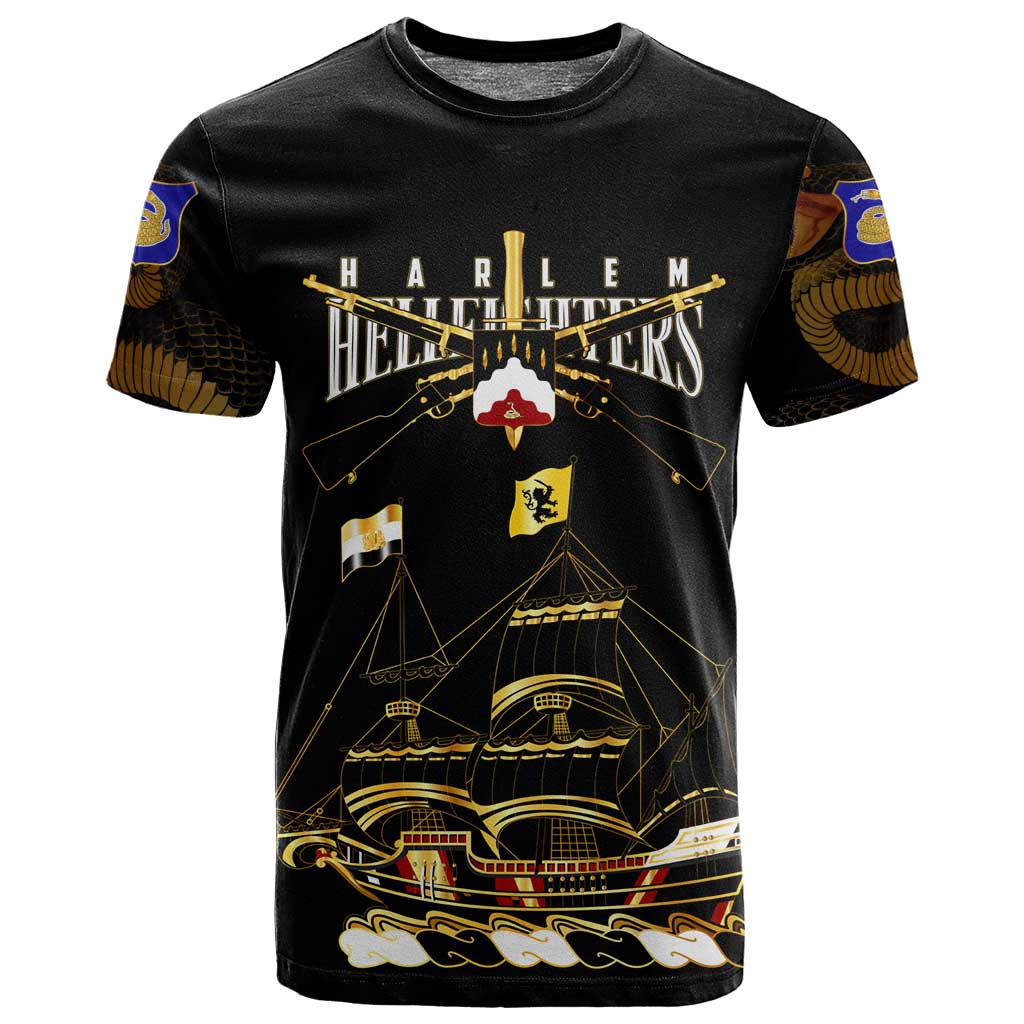 Harlem Hellfighters T shirt 369th Regiment Legacy at Sea - African Pride