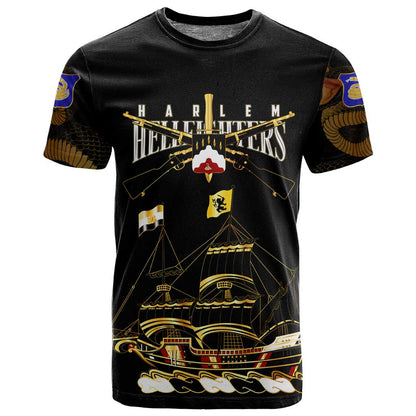 Harlem Hellfighters T shirt 369th Regiment Legacy at Sea - African Pride