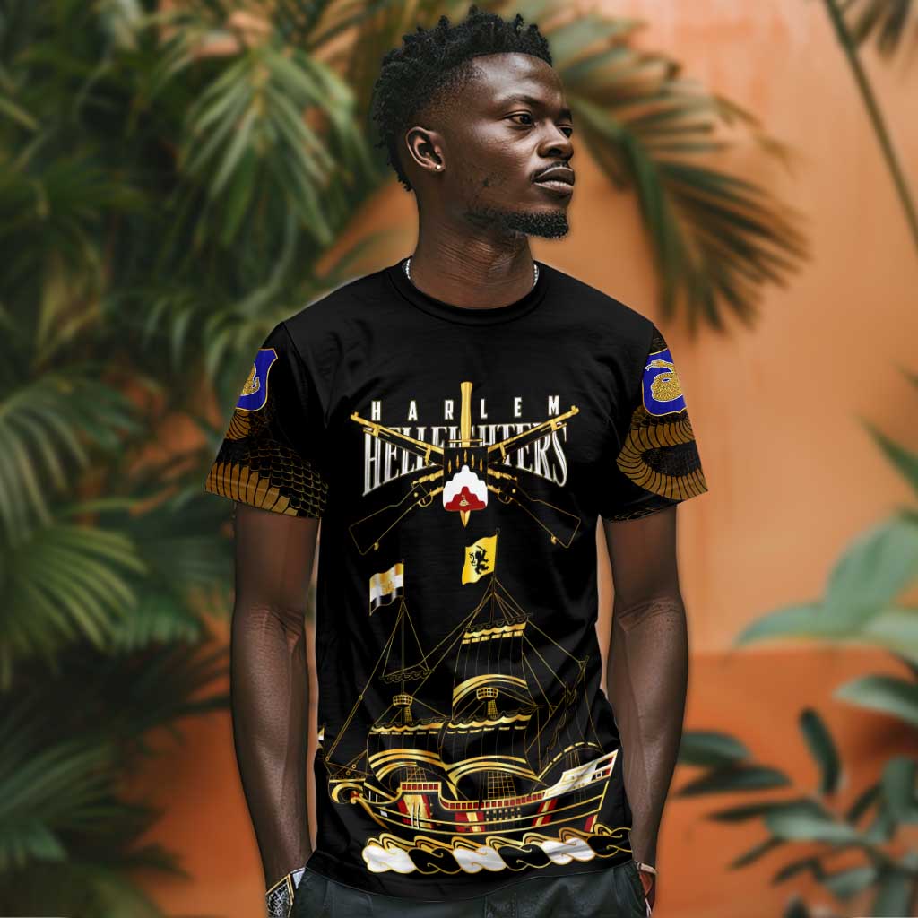 Harlem Hellfighters T shirt 369th Regiment Legacy at Sea - African Pride