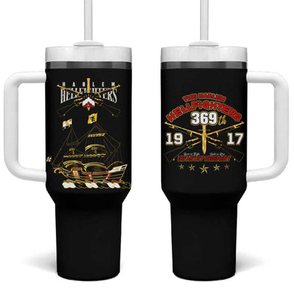 Harlem Hellfighters Tumbler With Handle 369th Regiment Legacy at Sea - African Pride