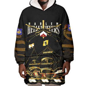 Harlem Hellfighters Wearable Blanket Hoodie 369th Regiment Legacy at Sea - African Pride