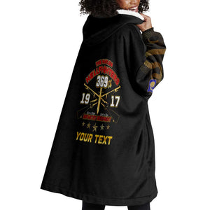 Harlem Hellfighters Wearable Blanket Hoodie 369th Regiment Legacy at Sea - African Pride