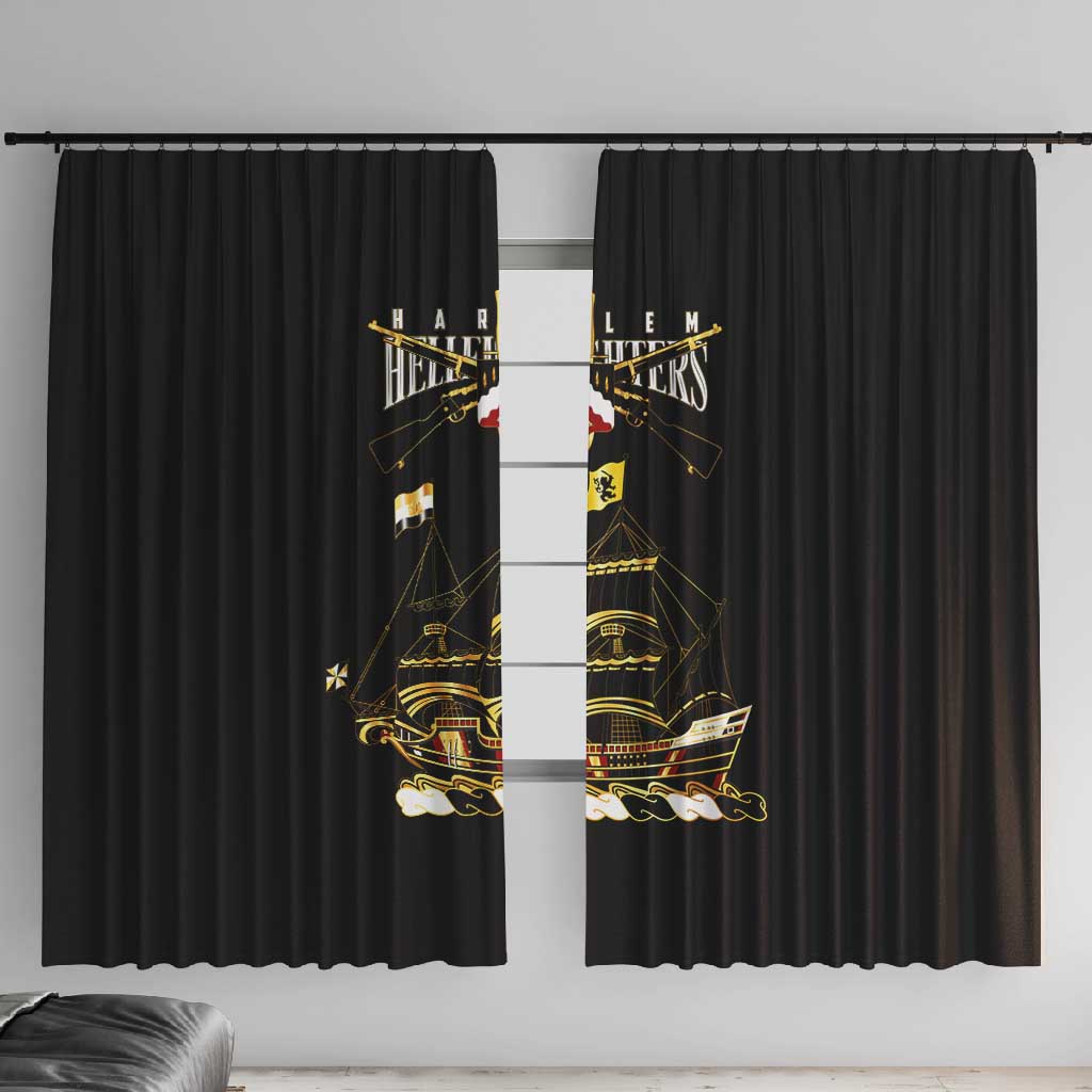 Harlem Hellfighters Window Curtain 369th Regiment Legacy at Sea - African Pride