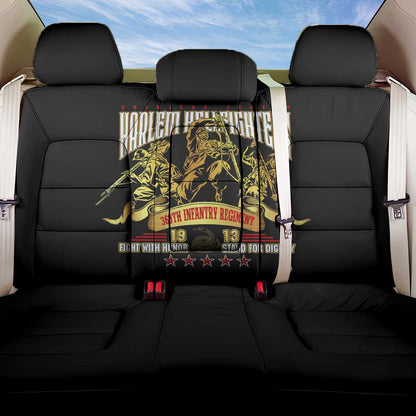 Harlem Hellfighters 1913 Back Car Seat Cover Fight with Honor, Stand for Dignity - 369th Infantry Regiment - African Pride