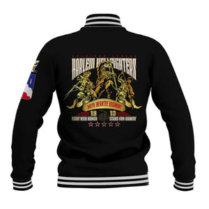 Harlem Hellfighters 1913 Baseball Jacket Fight with Honor, Stand for Dignity - 369th Infantry Regiment - African Pride