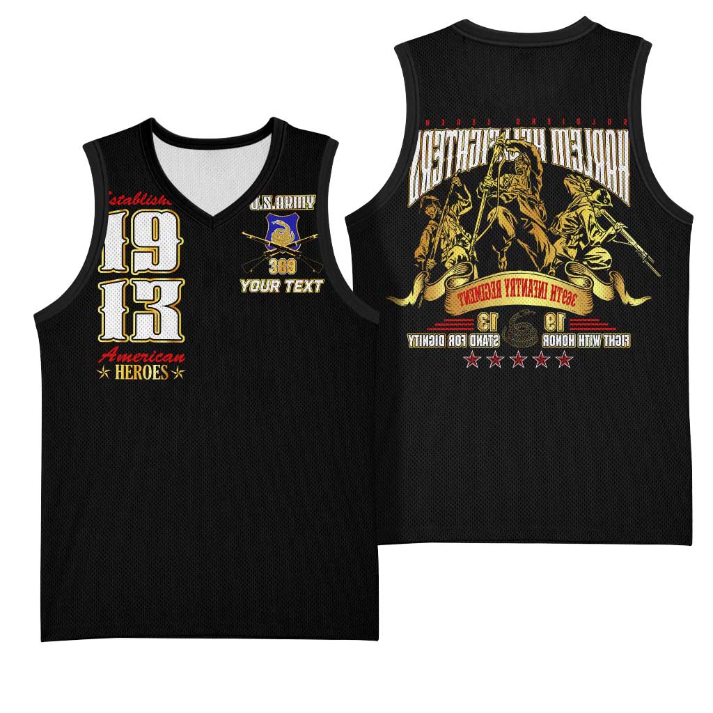 Harlem Hellfighters 1913 Basketball Jersey Fight with Honor, Stand for Dignity - 369th Infantry Regiment - African Pride