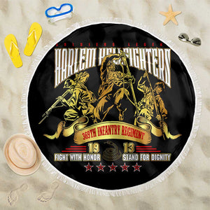 Harlem Hellfighters 1913 Beach Blanket Fight with Honor, Stand for Dignity - 369th Infantry Regiment - African Pride