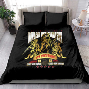 Harlem Hellfighters 1913 Bedding Set Fight with Honor, Stand for Dignity - 369th Infantry Regiment - African Pride