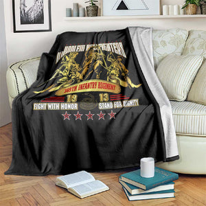 Harlem Hellfighters 1913 Blanket Fight with Honor, Stand for Dignity - 369th Infantry Regiment - African Pride