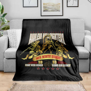 Harlem Hellfighters 1913 Blanket Fight with Honor, Stand for Dignity - 369th Infantry Regiment - African Pride