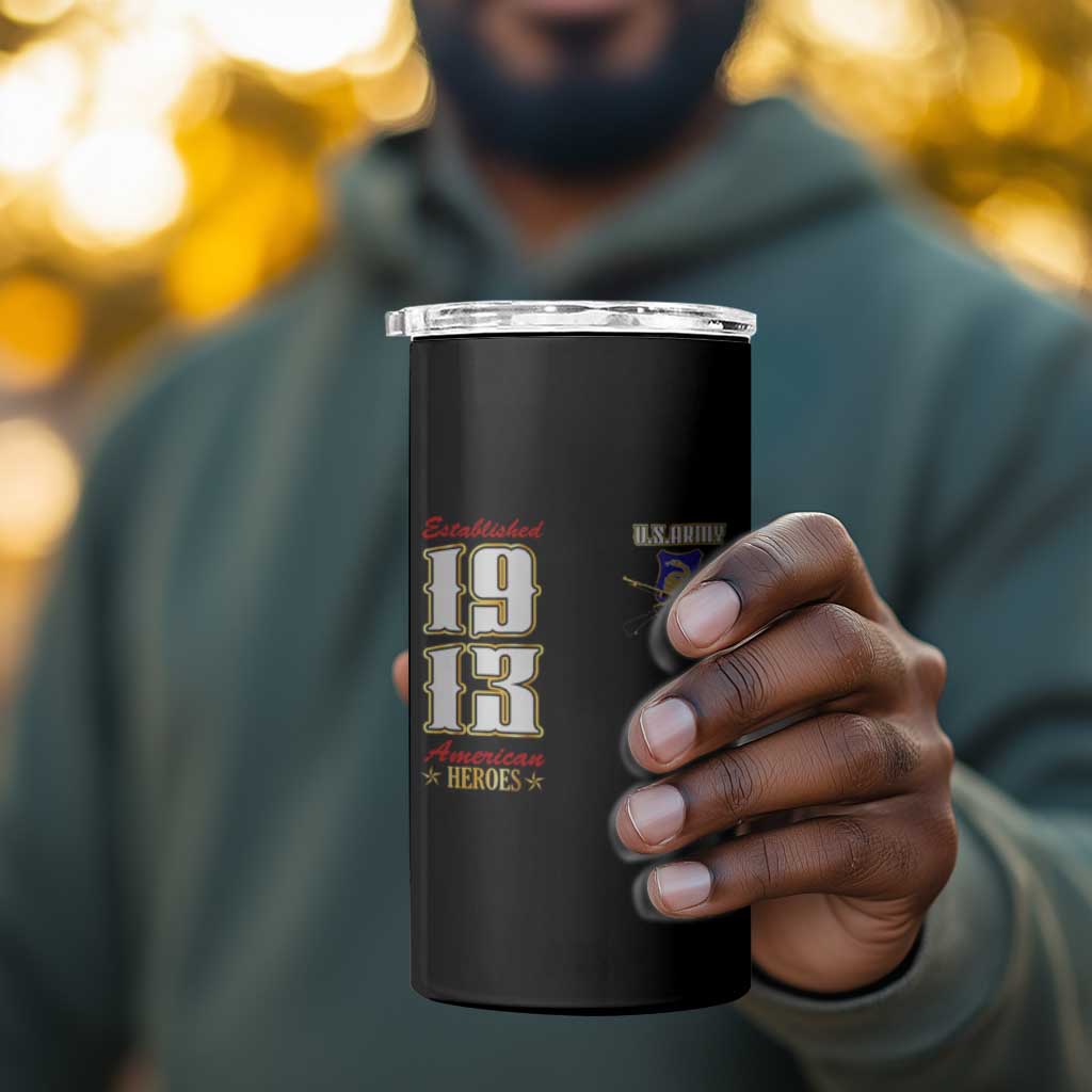 Harlem Hellfighters 1913 4 in 1 Can Cooler Tumbler Fight with Honor, Stand for Dignity - 369th Infantry Regiment - African Pride
