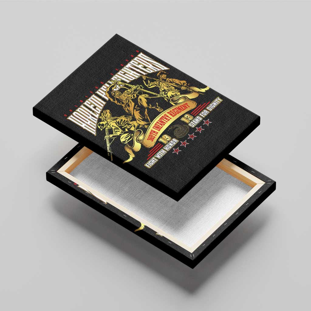 Harlem Hellfighters 1913 Canvas Wall Art Fight with Honor, Stand for Dignity - 369th Infantry Regiment - African Pride