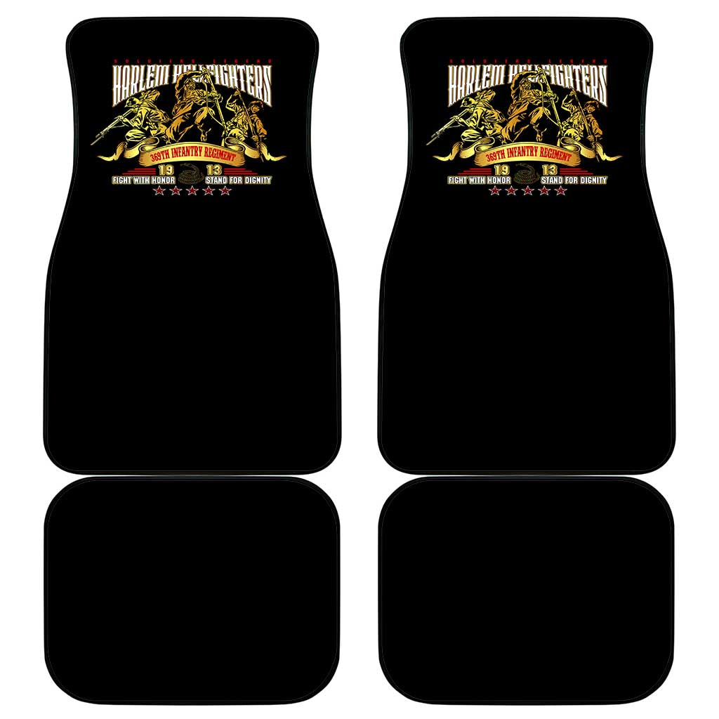 Harlem Hellfighters 1913 Car Mats Fight with Honor, Stand for Dignity - 369th Infantry Regiment - African Pride