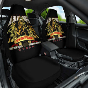 Harlem Hellfighters 1913 Car Seat Cover Fight with Honor, Stand for Dignity - 369th Infantry Regiment - African Pride