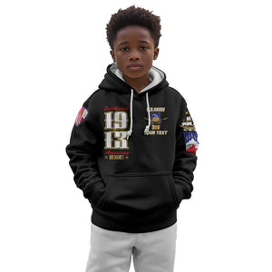 Harlem Hellfighters 1913 Kid Hoodie Fight with Honor, Stand for Dignity - 369th Infantry Regiment - African Pride