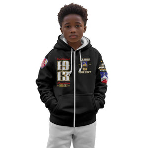 Harlem Hellfighters 1913 Kid Hoodie Fight with Honor, Stand for Dignity - 369th Infantry Regiment - African Pride