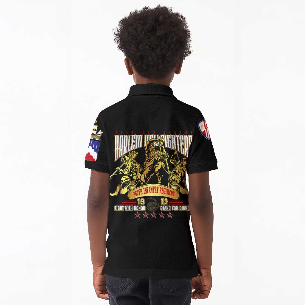 Harlem Hellfighters 1913 Kid Polo Shirt Fight with Honor, Stand for Dignity - 369th Infantry Regiment - African Pride