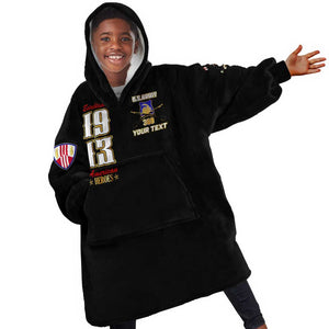 Harlem Hellfighters 1913 Kid Wearable Blanket Hoodie Fight with Honor, Stand for Dignity - 369th Infantry Regiment - African Pride