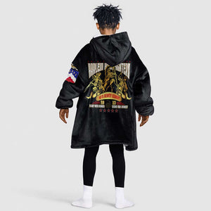 Harlem Hellfighters 1913 Kid Wearable Blanket Hoodie Fight with Honor, Stand for Dignity - 369th Infantry Regiment - African Pride