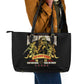Harlem Hellfighters 1913 Leather Tote Bag Fight with Honor, Stand for Dignity - 369th Infantry Regiment - African Pride