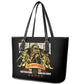 Harlem Hellfighters 1913 Leather Tote Bag Fight with Honor, Stand for Dignity - 369th Infantry Regiment - African Pride