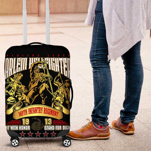 Harlem Hellfighters 1913 Luggage Cover Fight with Honor, Stand for Dignity - 369th Infantry Regiment - African Pride