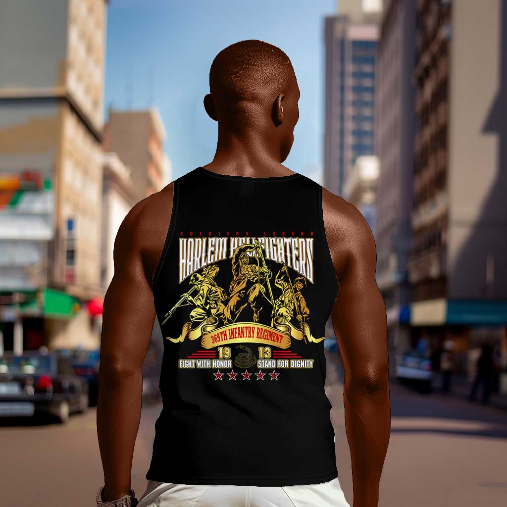 Harlem Hellfighters 1913 Men Tank Top Fight with Honor, Stand for Dignity - 369th Infantry Regiment - African Pride