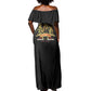 Harlem Hellfighters 1913 Off Shoulder Maxi Dress Fight with Honor, Stand for Dignity - 369th Infantry Regiment - African Pride