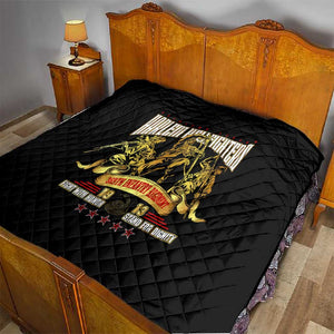 Harlem Hellfighters 1913 Quilt Fight with Honor, Stand for Dignity - 369th Infantry Regiment - African Pride