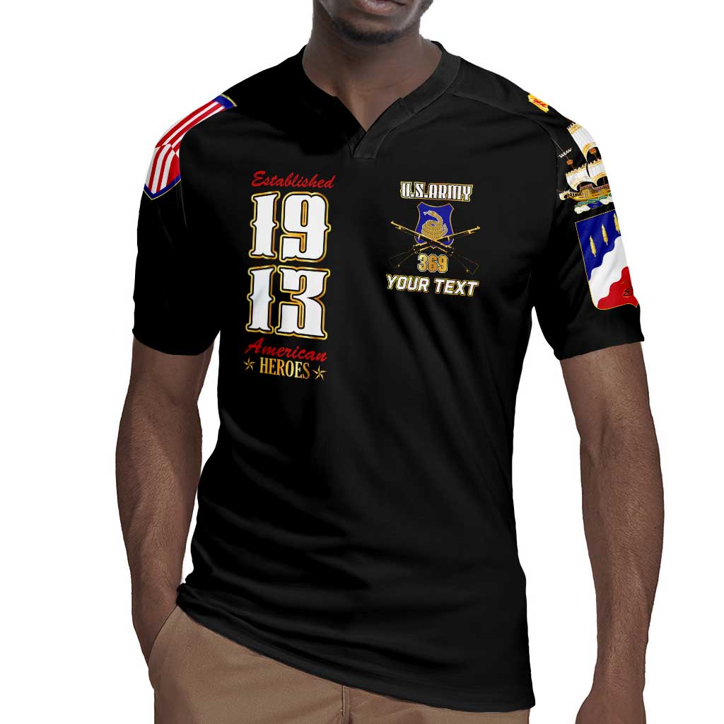 Harlem Hellfighters 1913 Rugby Jersey Fight with Honor, Stand for Dignity - 369th Infantry Regiment - African Pride