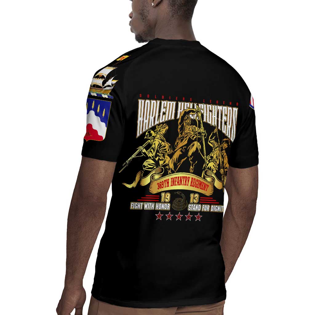 Harlem Hellfighters 1913 Rugby Jersey Fight with Honor, Stand for Dignity - 369th Infantry Regiment - African Pride