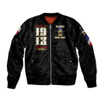 Harlem Hellfighters 1913 Sleeve Zip Bomber Jacket Fight with Honor, Stand for Dignity - 369th Infantry Regiment - African Pride